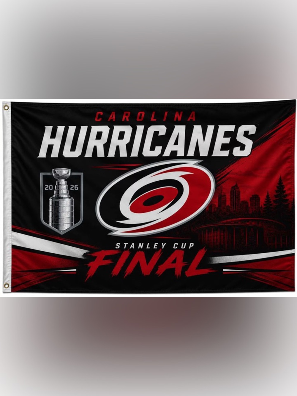 Black & Red Stanley Cup Final flag